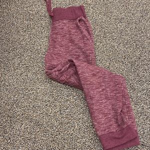 Boys Medium maroon joggers